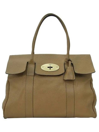 HH7282 Beige Bayswater M size tote bag - MULBERRY - BALAAN 1