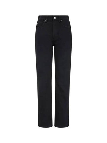 Stovepipe fit denim pants washed black 270945 - ALEXANDER WANG - BALAAN 1