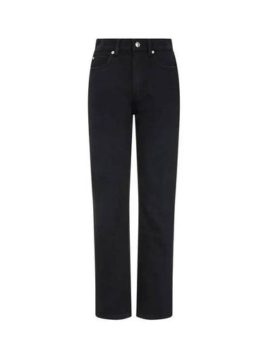 Stovepipe fit denim pants washed black 271955 - ALEXANDER WANG - BALAAN 1