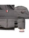 Poly Twill Down Filled 4-Bar Ski Padding Grey - THOM BROWNE - BALAAN 10