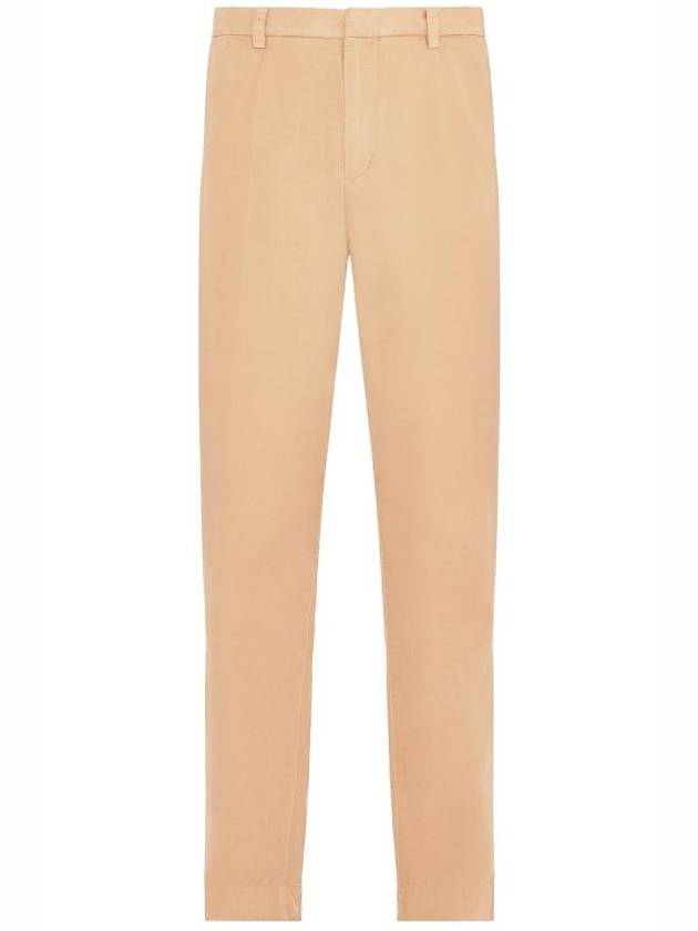 Casual Cotton Straight Pants Beige - A.P.C. - BALAAN 1