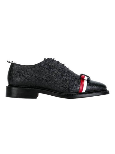 Women's Whole Cut Tricolor Bow Oxford Black - THOM BROWNE - BALAAN 1