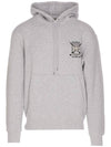 College Fox Embroidered Hoodie Grey - MAISON KITSUNE - BALAAN 1