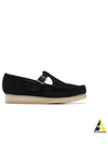 WALLABEE T BAR BLACK SUEDE 26175666 Wallaby T bar black suede - CLARKS - BALAAN 2