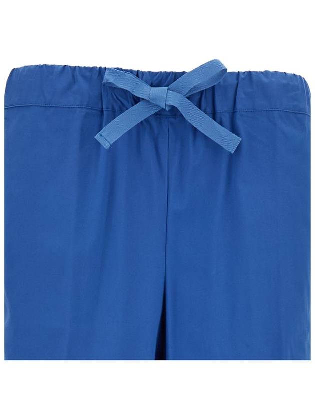 Blue Crop Cut Pants In Cotton Blend Woman - SEMI COUTURE - BALAAN 3