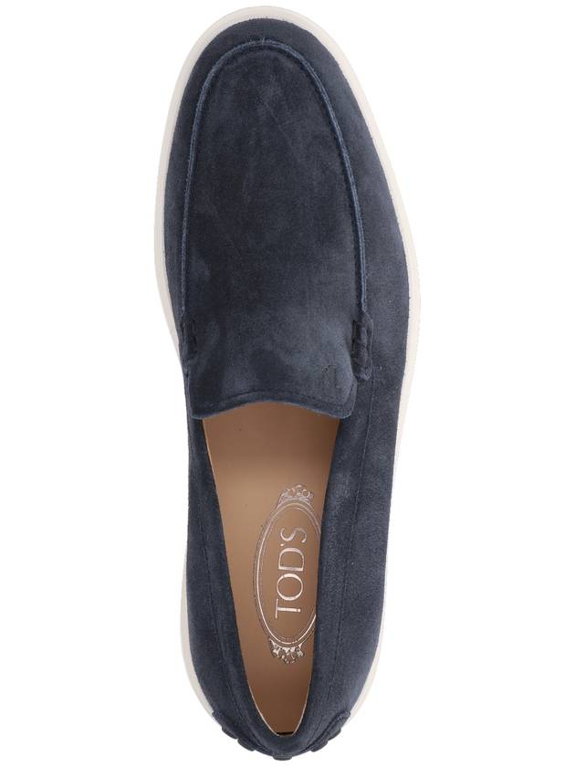 Casual Suede Slipper Loafers Navy - TOD'S - BALAAN 6