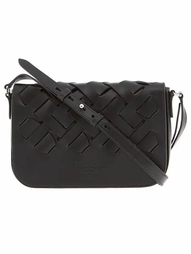 Vitello Leather Shoulder Bag Black - PRADA - BALAAN 6