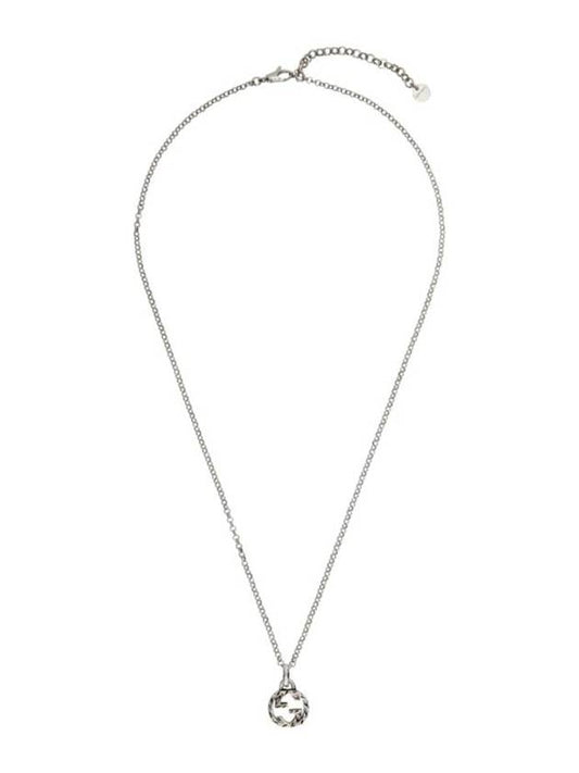 Interlocking G Pendant Necklace Silver - GUCCI - BALAAN 1