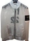 Men's Waffen Piatina Transparent Bomber Jacket Ice - STONE ISLAND - BALAAN 2