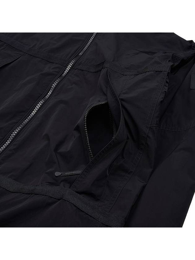 Men's Logo Applique Lightweight Windbreaker Black - BURBERRY - BALAAN 10