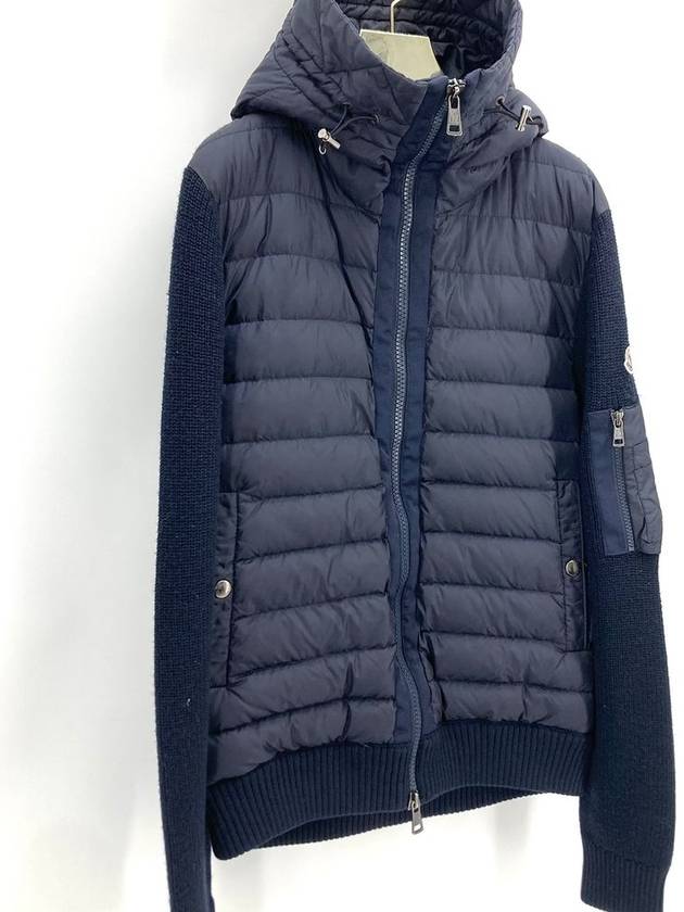 Knit padded zip up jacket - MONCLER - BALAAN 3