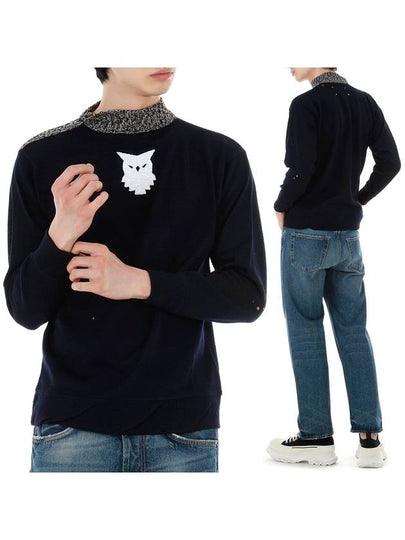 Animal Totem Pullover Wool Knit Top Navy - MAISON MARGIELA - BALAAN 2