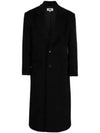 Classic Lapel Virgin Wool Single Coat Black - MAISON MARGIELA - BALAAN 2