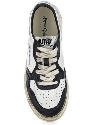 'Super Vintage' Multicolor Low Top Sneakers With Logo Detail In Leather Man - AUTRY - BALAAN 1