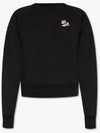 Women's Dressed Fox Patch Adjusted Sweatshirt Black - MAISON KITSUNE - BALAAN 5