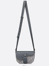 Saddle Mini Flap Messenger Bag Deep Gray Dior Obliq - DIOR - BALAAN 4