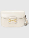 Horsebit 1955 Leather Shoulder Bag White - GUCCI - BALAAN 2