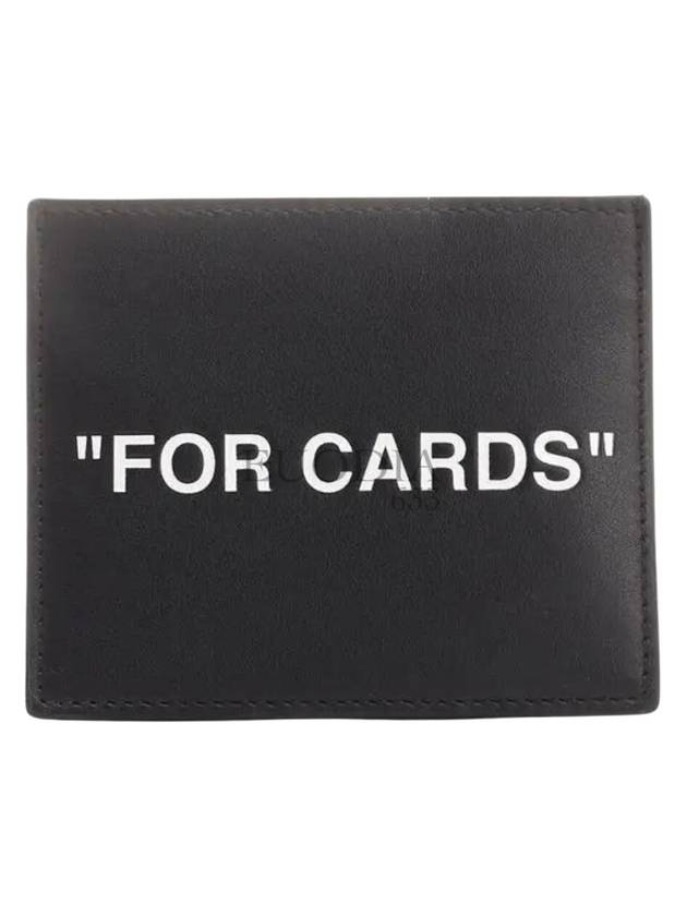 FOR CARDS printing card wallet black - OFF WHITE - BALAAN 4