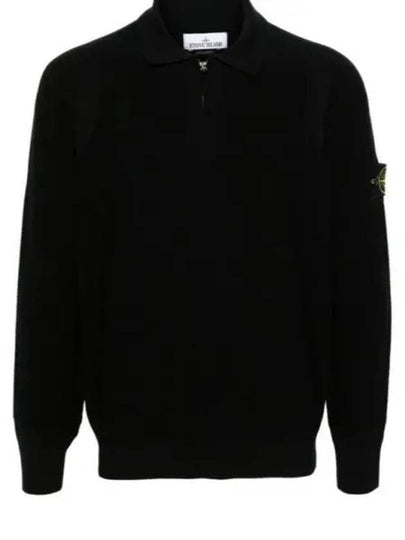 558A4 Stretch RWS Wool Half Zip Polo Knit 8115558A4 A0029 up - STONE ISLAND - BALAAN 2