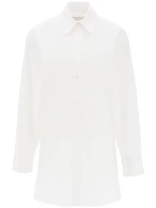 Cylvany Maxi Long Sleeve Shirt White - ISABEL MARANT - BALAAN 2