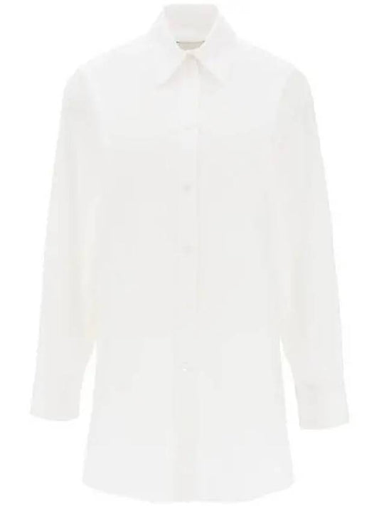 Cylvany Maxi Long Sleeve Shirt White - ISABEL MARANT - BALAAN 2