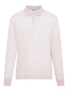 Men's Lightweight Cotton Blend Jersey Polo Shirt Pink - DIOR - BALAAN 2