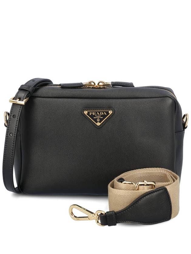 Soft Grain Shoulder Bag Black - PRADA - BALAAN 1