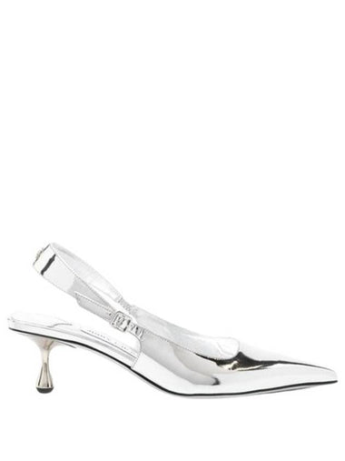 24SS Fine Women s Silver Leather Pumps AMEL50 QUI SILVER BPG - JIMMY CHOO - BALAAN 1