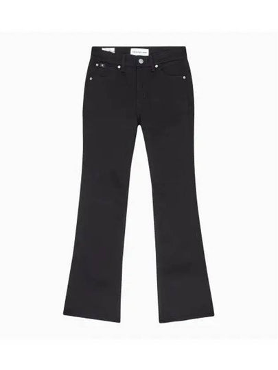 Jeans High Rise Body Slim Fit Bootcut Denim Jeans Black - CALVIN KLEIN - BALAAN 2