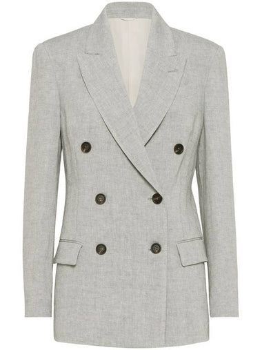 Brunello Cucinelli Jackets Light Grey - BRUNELLO CUCINELLI - BALAAN 1