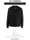 Men's Shell R Goggles Hooded Jacket Black - CP COMPANY - BALAAN 3