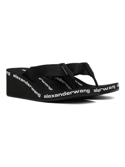 Alexander Wang logo lettering print trade rubber sole flip flop sandals - ALEXANDER WANG - BALAAN 2