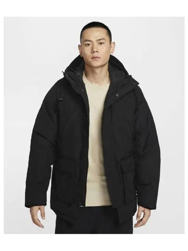 Sportswear Club Fleece Therma Fit Parka Black - NIKE - BALAAN 1