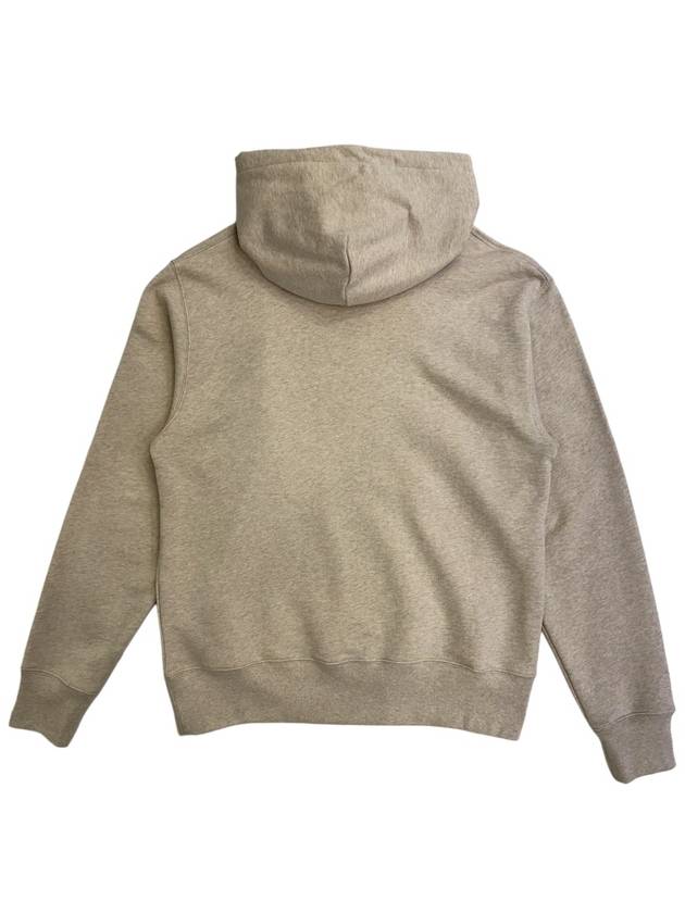 Face Patch Cotton Hoodie Oatmeal Melange - ACNE STUDIOS - BALAAN 6