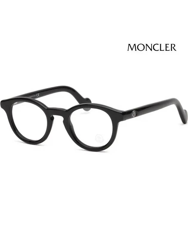 Eyewear Demo Round Eyeglasses Black - MONCLER - BALAAN 2