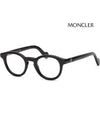 Eyewear Demo Round Eyeglasses Black - MONCLER - BALAAN 5