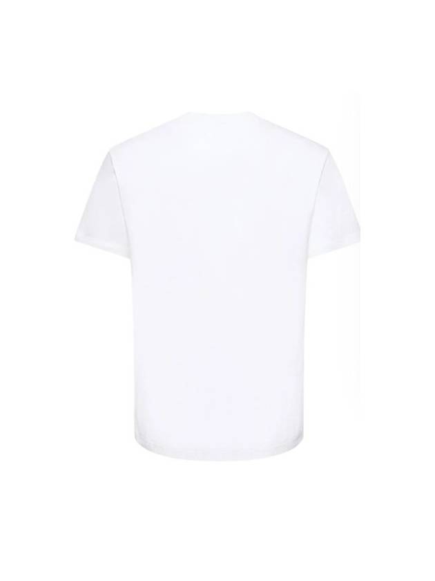 Cotton Tshirt decorated with V logo signature patch - VALENTINO - BALAAN 2