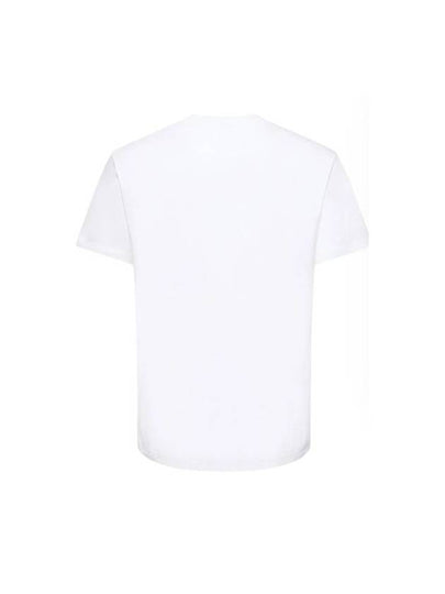 Cotton Tshirt decorated with V logo signature patch - VALENTINO - BALAAN 2