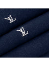 Men s scarf shawl LV blazon navy blue - LOUIS VUITTON - BALAAN 8