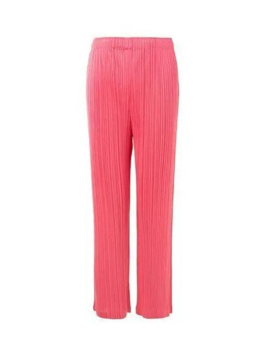 MC February Pleated Straight Pants Pink - ISSEY MIYAKE - BALAAN 2