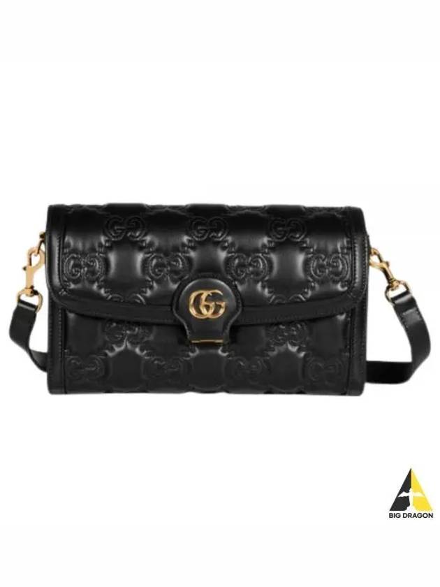 GG Matelasse Small Leather Cross Bag Black - GUCCI - BALAAN 2