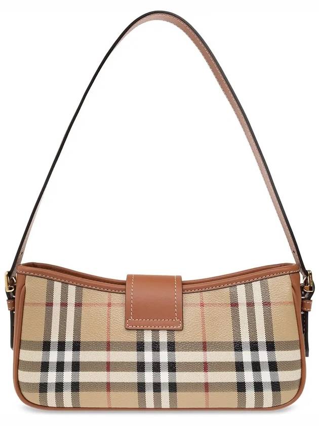 Buckle Strap Check Sling Shoulder Bag Beige - BURBERRY - BALAAN 4