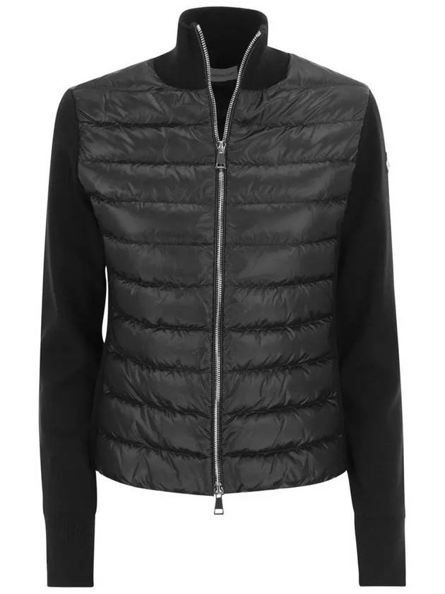 Women s Mix Knit Padded Jacket Black 9B000 18 M1131 999 - MONCLER - BALAAN 1