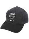 logo denim ball cap black - A.P.C. - BALAAN.