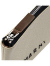 Stitch Logo Calfskin Card Wallet Ivory - MARNI - BALAAN 8