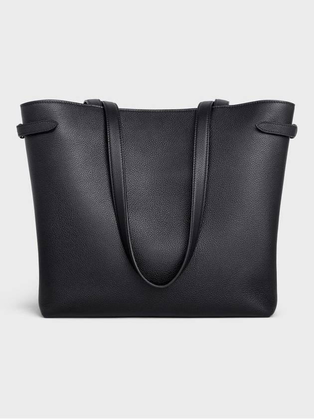 Cabas Anais Cuir Grain Calfskin Shoulder Bag Black - CELINE - BALAAN 5