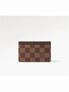 Damier Canvas Card Wallet Brown - LOUIS VUITTON - BALAAN 6