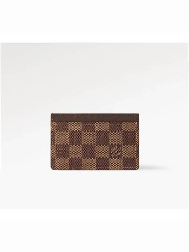 Damier Canvas Card Wallet Brown - LOUIS VUITTON - BALAAN 6