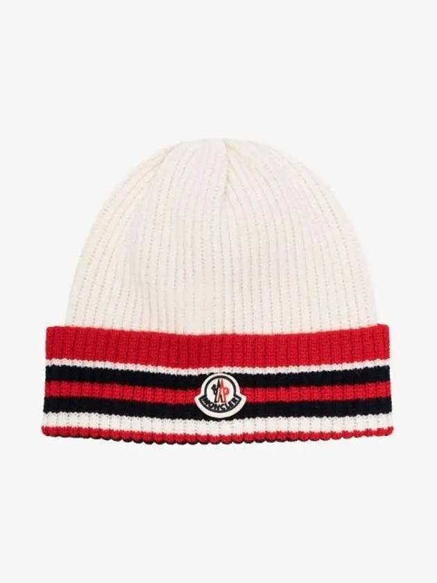 Logo Wool Beanie G20913B00033M1127 - MONCLER - BALAAN 1