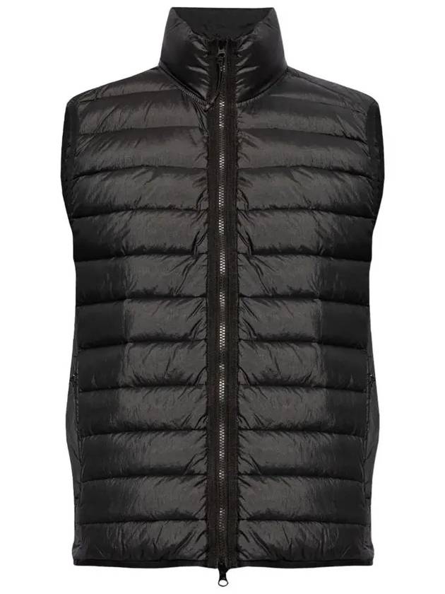 Loom Woven Chambers Recycled Nylon Down TC Vest Black - STONE ISLAND - BALAAN 2